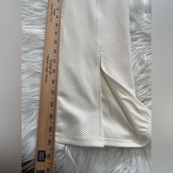 Beach Riot Alani Split Hem Flare Pants in Snow Cloud Waffle Knit NWT Medium - Picture 14 of 15